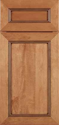Bancroft Door Cherry Species Butternut Stain with Coffee Glaze